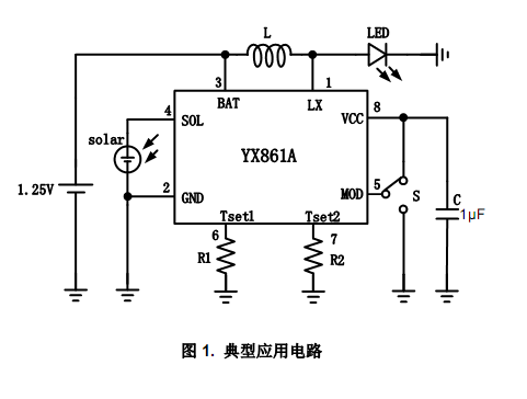YX861A应用原理电路图